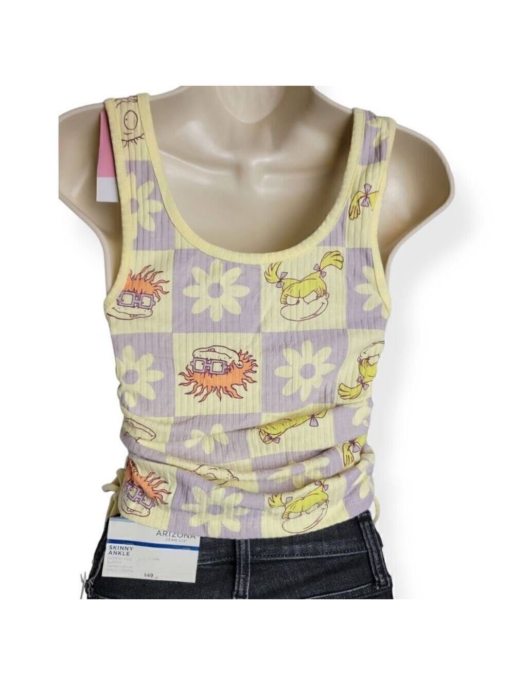 Nickelodeon Rugrats Ribbed Tank Top XS Jrs. - Picture 2 of 2